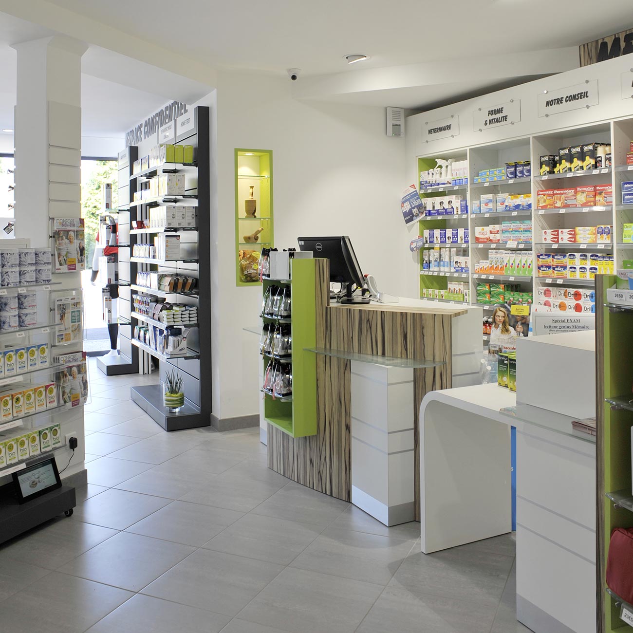 Pharmacie Honvault Chartres Agencement