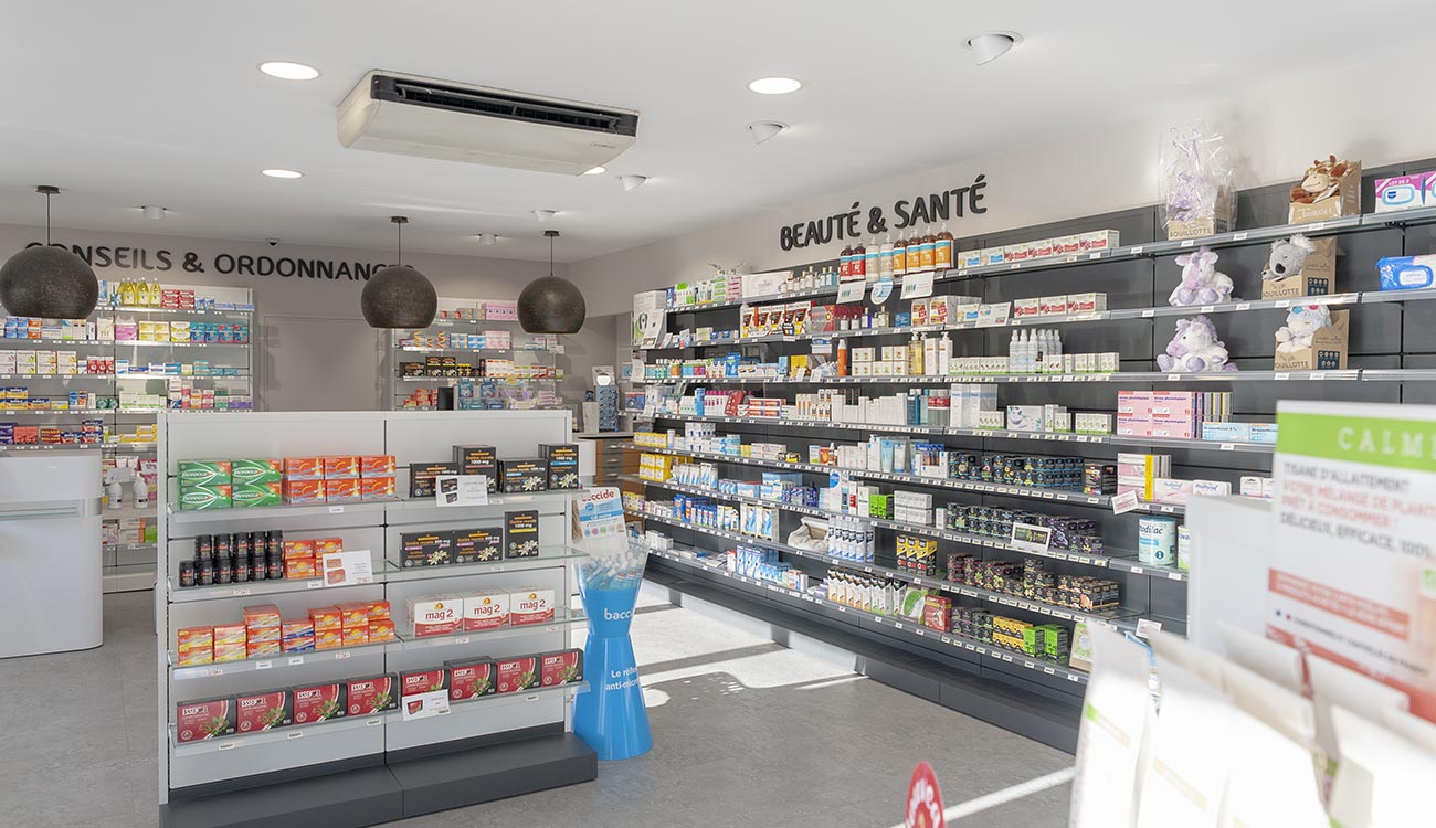 Pharmacie Seillier Chartres Agencement