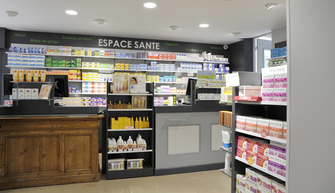 Pharmacie Vanhille-Gaudet à Sin-Le-Noble Chartres Agencement